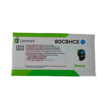 利盟 碳粉盒 80C8HCE (青色) 适用于利盟CX410de