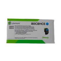 利盟 碳粉盒 80C8HCE (青色) 适用于利盟CX410de
