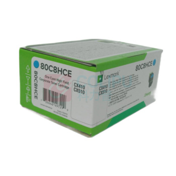利盟 碳粉盒 80C8HCE (青色) 适用于利盟CX410de