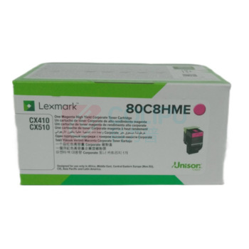 利盟 碳粉盒 80C8HME (红色) 适用于利盟CX410de