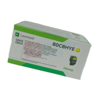 利盟 碳粉盒 80C8HYE (黄色) 适用于利盟CX410de
