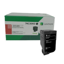 利盟 碳粉盒 74C30k0 3000页 (黑色) 适用于利盟CCX725de