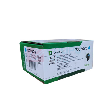 利盟 LEXMARK 碳粉盒 70C80C0 (青色)