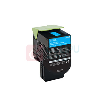 利盟 LEXMARK 碳粉盒 70C80C0 (青色)