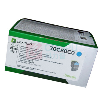 利盟 LEXMARK 碳粉盒 70C80C0 (青色)