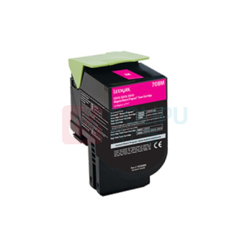 利盟 LEXMARK 碳粉盒 70C80M0 (红色)
