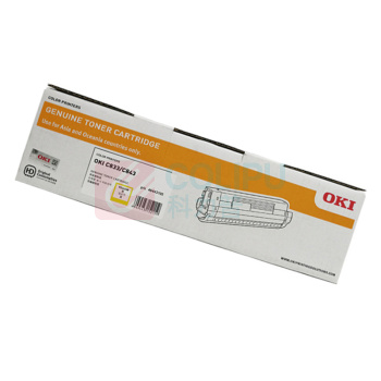 OKI 墨粉盒 46443105 10000页 (黄色) 适用于C833dn