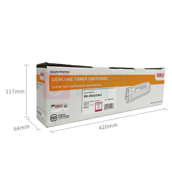 OKI 墨粉盒 46443106 (红色) 适用于C833dn