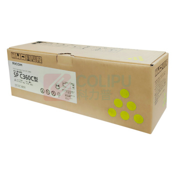 理光 RICOH 墨粉 SPC360C 1500页 (黄色) 适用于SPC360DNW/C360SFNw