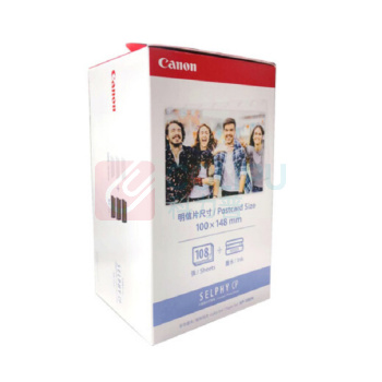 佳能 CANON 彩色墨水/相纸组合 KP-108IN 108张/盒(含墨盒)  适用CP全系列打印机 CP1300/CP1200/CP910等