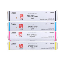 佳能 CANON 原装碳粉适用C3020/3025/3120L/3120/3125/3520/3525/3530青/红/黄/黑 彩色套装 大容量 NPG-67 四支装 (四色)