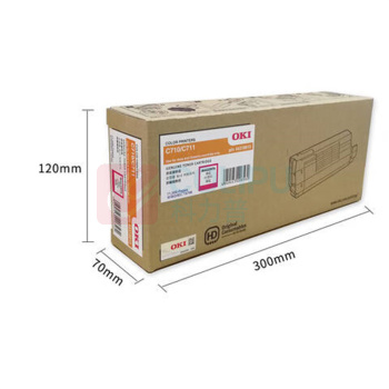 OKI 墨粉盒 C710/C711DN 大容量 (洋红) 打印量11500页 适用机型C710/C711DN