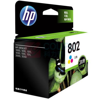 惠普 HP 墨盒 CH564ZZ 802号 300页 (彩色) TS