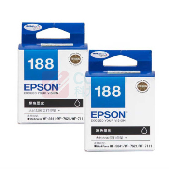 爱普生 EPSON 墨盒 T1881 2200页 (黑色)