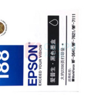 爱普生 EPSON 墨盒 T1881 2200页 (黑色)