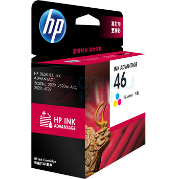 惠普 HP 墨盒 CZ638AA 46号 750页 (彩色)