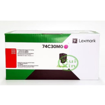 利盟 碳粉盒 74C30M0 红色碳粉盒(约3000页) (红色) 带芯片/打印页数3000页/适用CS720