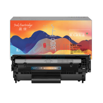 盈佳 INK CARTRIDGE 硒鼓 YJ-SQ2612XL 3000页 (黑色) 上尊系列