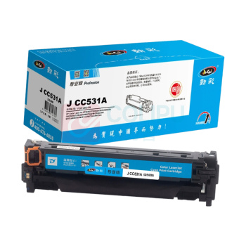 劲彩 硒鼓 J CC531A 2800页 (蓝色) 适用HP Color LaserJet CP2025/CP2025dn/2020等