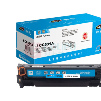 劲彩 硒鼓 J CC531A 2800页 (蓝色) 适用HP Color LaserJet CP2025/CP2025dn/2020等