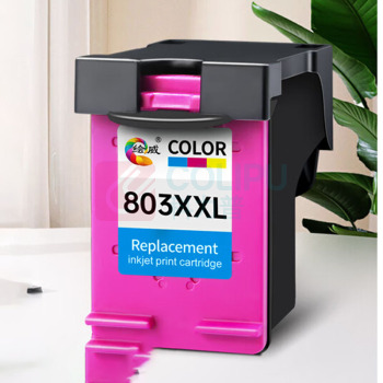 绘威 墨盒 803XXL 升级版可加墨 800页 (彩色) 大容量 适用惠普HP Deskjet 1111 1112 2130 2131 2132 2623 2621 2622打印机墨盒