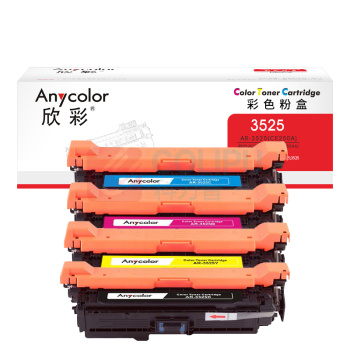 欣彩 anycolor 硒鼓 CE250A/504A 26000页/套 (黑彩套装)