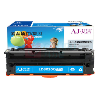 艾洁 AJ 硒鼓 AJ-LD3020C 1500页 (蓝色) 适用于联想Lenovo CS3320DN彩色激光打印机