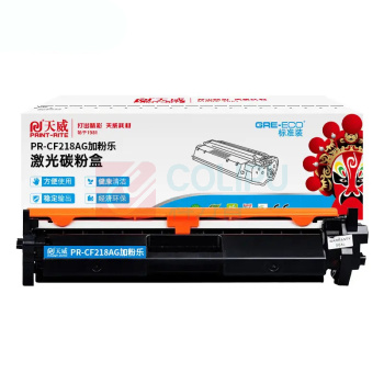 天威 PRINT-RITE 激光碳粉盒 PR-CF218AG 1400页 (黑色) 标准装 TFHAS1BPFJJ