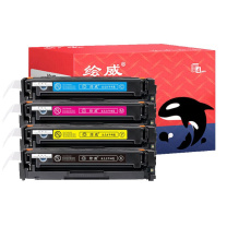 绘威 易加粉硒鼓套装 CRG-055 无芯片 (四色) 适用佳能LBP663Cdw LBP663Cdn LBP664Cx MF742Cdw MF746Cx打印机