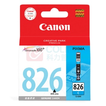 佳能 CANON 原装墨盒 CLI-826 (青色) 适用IP4980/IX6580