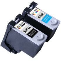 绘威 黑彩墨盒套装 PG-830XL/CL-831XL  适用佳能IP1980 IP1180 ip1880 2580 MP198 mp145 MX318 PG-40/CL-41