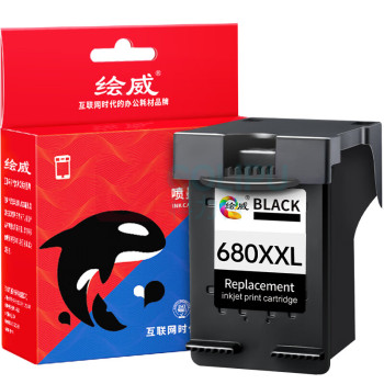 绘威 墨盒 680XL升级版 (1000页) (黑色) 适用惠普HP680黑色墨盒 适用惠普HP 2138/2677/3636/3638/3838/3776/3777/3778/4678/5078/5088打印机