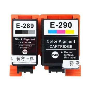 绘威 黑彩墨盒套装 T289/T290  适用爱普生Epson WF-100 WF-110打印机墨盒 墨水