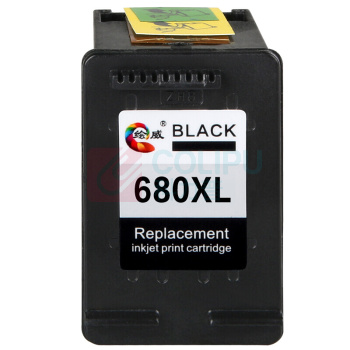 绘威 墨盒 680XL升级版 2只/盒(1000页) (黑色) 适用惠普HP680黑色墨盒2只装