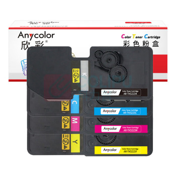 欣彩 anycolor 碳粉盒 TK-5223 4800页 (黑 蓝 红 黄)