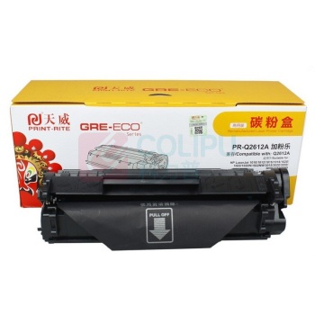 天威 PRINT-RITE 激光碳粉盒 PR-Q2612AE 加粉乐 TRHO66BPSYJ 2000页 (黑色) 商用装