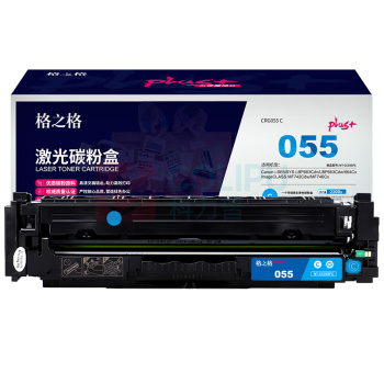 格之格 激光碳粉盒 NT-CC055FC CRG055C 2100页 (蓝色) 单支装 PLUS+版 鼓粉一体