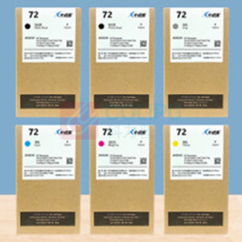 七级风 墨盒 72号 6色一套 (MK、PK、C、M、Y、G) 适用惠普HP T795/T1708/T790/1300/T1100绘图仪