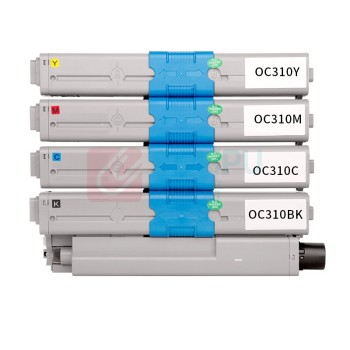 绘威 四色粉盒套装 C310  适用OKI C310 C310dn C330 C330dn C510 C510dn C530dn MC361 MC561打印机墨盒 碳粉盒