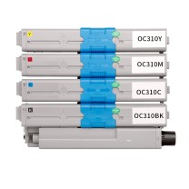 绘威 四色粉盒套装 C310  适用OKI C310 C310dn C330 C330dn C510 C510dn C530dn MC361 MC561打印机墨盒 碳粉盒