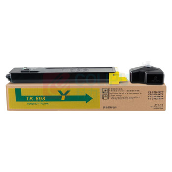 绘威 粉盒 TK-898 (黄色) 适用京瓷Kyocera FS-C8020 C8025 C8520 C8525 MFP复印机碳粉 墨粉 墨盒TK898