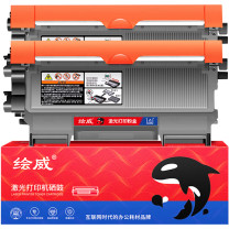 绘威 自动复位粉盒 TN-2215XL 2支/盒  适用兄弟HL-2240D 2280DW MFC-7360 MFC-7470D联想LT2441墨粉