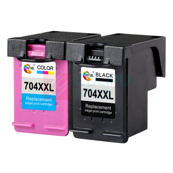 绘威 墨盒 704XXL (黑彩套装) 适用惠普HP DeskJet 2010;2060