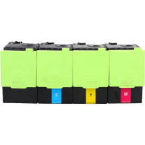 绘威 四色粉盒套装 CS521-K版  适用利盟Lexmark CS421 CS521复印机墨盒 回单柜专用 Kiosk版