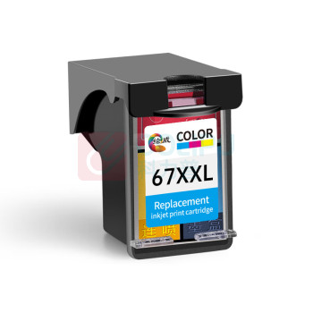 绘威 连喷透明盖彩色墨盒 67XXL  适用惠普hp901墨盒HP4500墨盒J4660 j4580 J4640 J4660 J4680 G510打印机墨盒