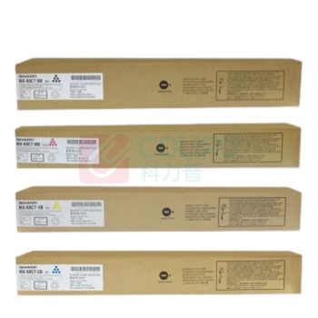 夏普 SHARP 原装黑红黄青四色高容量碳粉墨粉盒套装 MX-60CT-BB/CB/MB/YB 黑色约40000页 彩色约24000页/支 (黑红黄青) 适用MXC3081RV/C3581RV/C4081RV/C5082D/C6082D/C5081DV/C6081DV