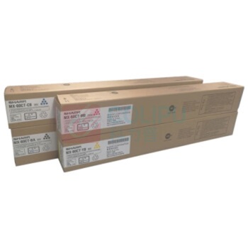 夏普 SHARP 原装黑红黄青四色高容量碳粉墨粉盒套装 MX-60CT-BB/CB/MB/YB 黑色约40000页 彩色约24000页/支 (黑红黄青) 适用MXC3081RV/C3581RV/C4081RV/C5082D/C6082D/C5081DV/C6081DV
