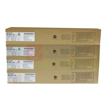 夏普 SHARP 碳粉墨粉盒 MX-60CT-BB/CB/MB/YB 四色高容量,64000页 (黑红黄青) 适用MX-C2651R/C3051R/C2621R/C3121R打印机