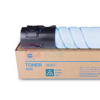 柯尼卡美能达 KONICA MINOLTA 复印机墨粉盒 TN321C (打印量:25000页)适用于柯尼卡美能达KONICA MINOLTA C284/C364/C224/C7822/C7828等 25000页 (单位:支) 青色 1 支 青DC