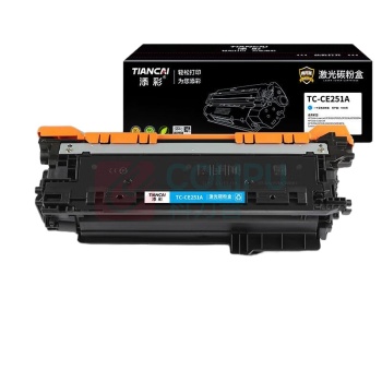 添彩 激光碳粉盒 TC-CE251A 7000页商用装企业版 (蓝色) 适用惠普hp504a CP3520 3525/X/DN/CN 3530佳能7750cdn打印机